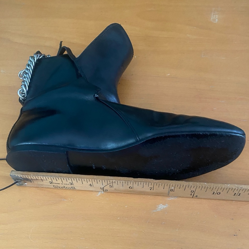 Alexander Wang Iggy ankle boots black
leather Rhodium chains 40.5/9-9.5 $795 - Picture 11 of 16